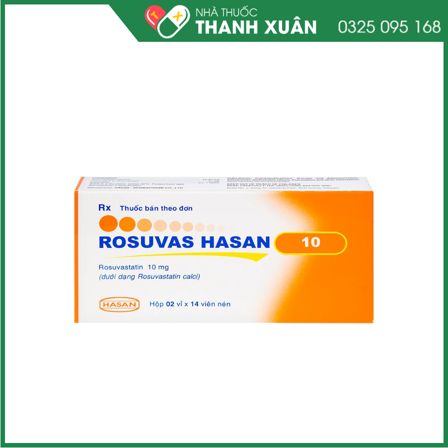 Rosuvas Hasan 10 điều trị tăng cholesterol máu